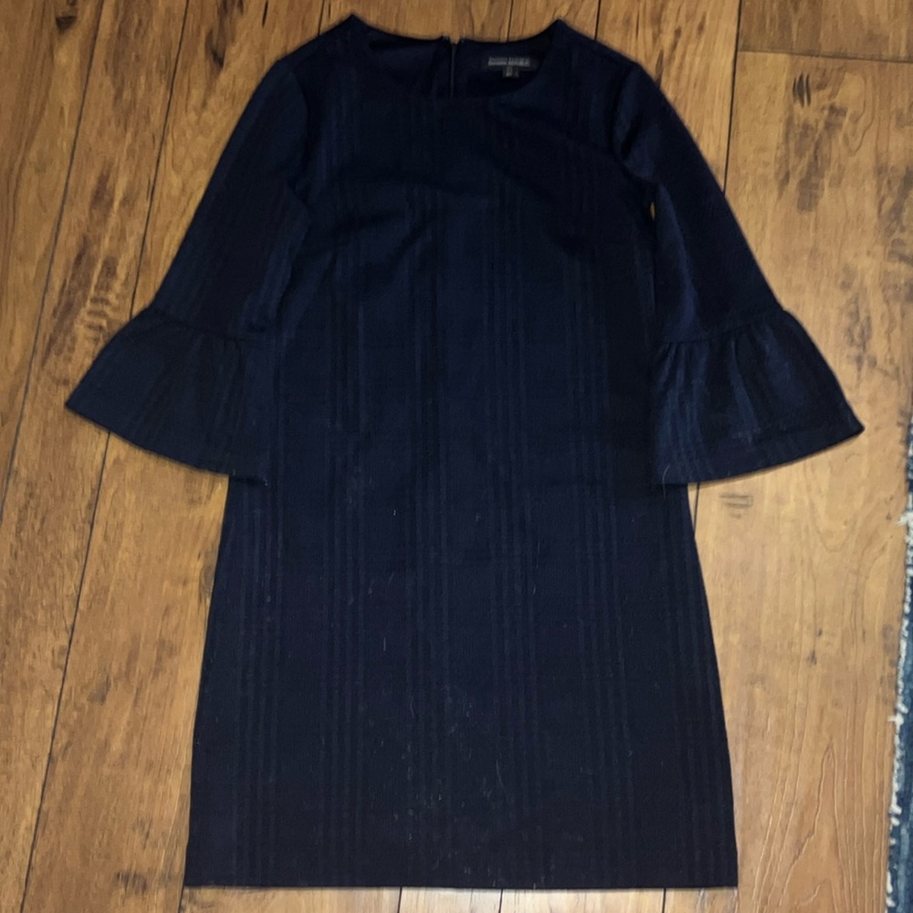 Banana Republic Navy Bell Sleeve Dress